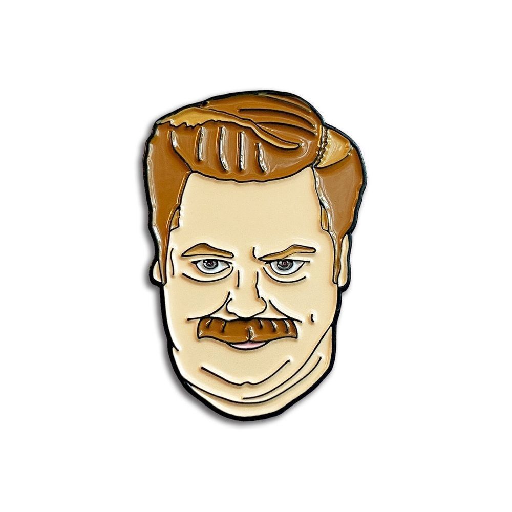 NWT Nerdpins Ron Swanson Pin
